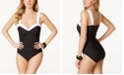 Miraclesuit Pin Point Saxon Sweetheart One-Piece Swimsuit